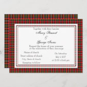 Innes Scottish Wedding Invitation Kaart (Voorkant / Achterkant)