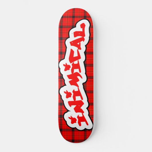 Innimical Scottish Plaid Skateboard (Voorkant)