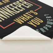 Innkeeper Functie Titel Man Vrouwen Gift Sherpa Deken (3/4)