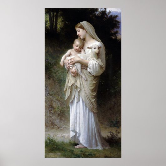 Innocence (Madonna and Child), Bouguereau Poster (Voorkant)