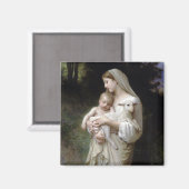 Innocence (Madonna en Child), Bouguereau Magneet (Voorkant / Achterkant)