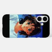 Innocent Gaze Anime Girl iPhone 16 Coque (Verso (horizontal))