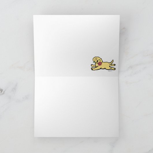 Innocent jaune Labrador Merci de chiot (Intérieur)