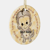 Innocent Monkey Keramisch Ornament (Rechts)