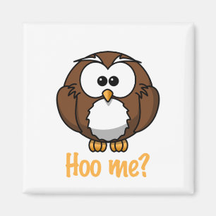 Innocent Owl - "Hoo me?" Magneet