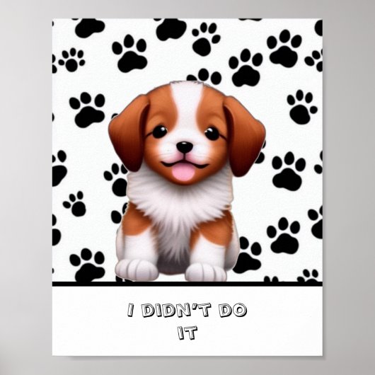 Innocent puppy poster (Voorkant)