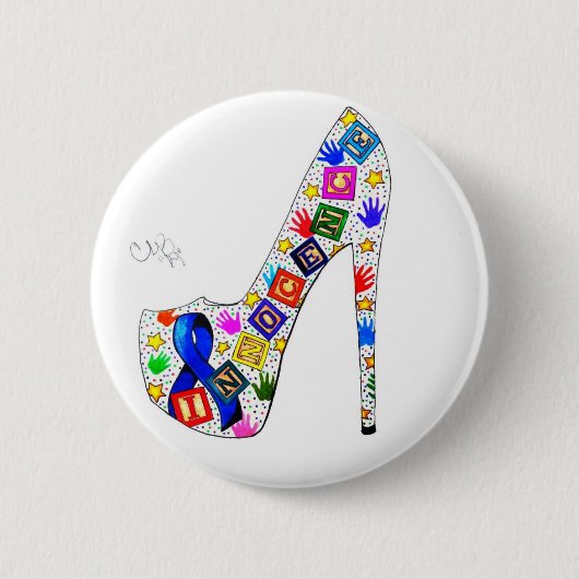 Innocentie Ronde Button 5,7 Cm (Voorkant)