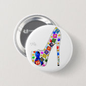 Innocentie Ronde Button 5,7 Cm (Voorkant /achterkant)