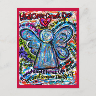 Innodiging van Colorful Cancer Angel Kaart