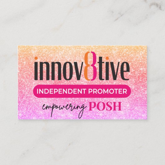 Innov8tive Posh, dank je wel Visitekaartje (Achterkant)