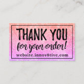 Innov8tive Posh, dank je wel Visitekaartje (Voorkant)