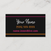 Innov8tive + Posh Dank u Visitekaartje (Achterkant)
