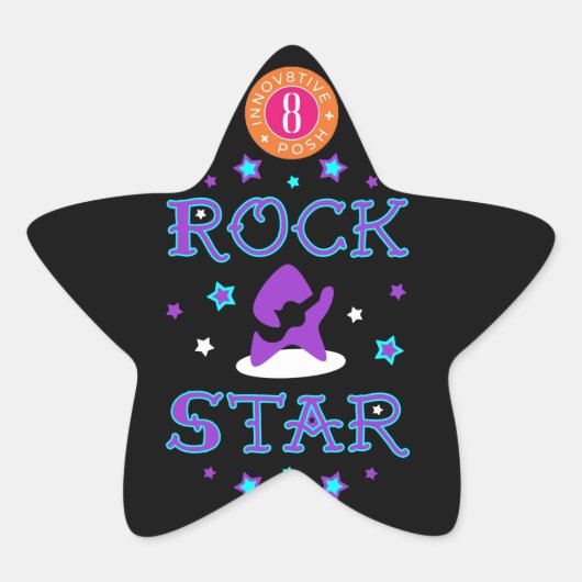 Innov8tive posh rock star sticker (Voorkant)