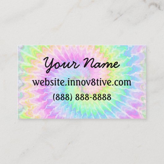 Innov8tive Posh tie visitekaartje design (Achterkant)