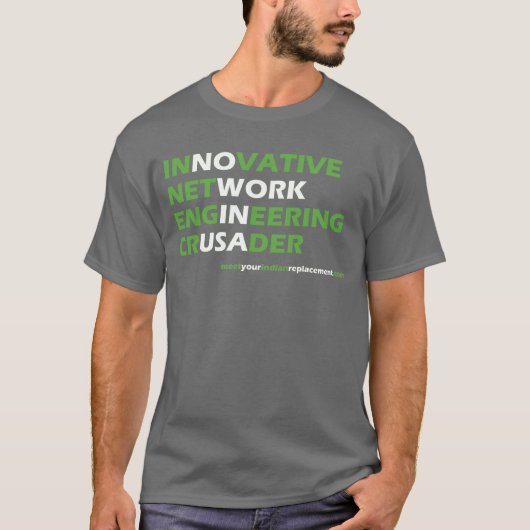 Innovatieve netwerkontwikkelaar? t-shirt (Voorkant)