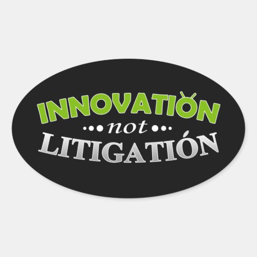 Innovation NOT Litigation Sticker (Voorkant)