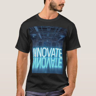 INNOVEER - Cyberpunk Lab Neonblauw Futuristische T T-shirt