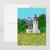 Innsbruck Austria Landscape Whimsical Art Briefkaart (Voorkant / Achterkant)