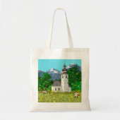 Innsbruck Austria Landscape Whimsical Art Tote Bag (Voorkant)