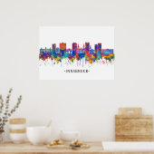 Innsbruck Austria Skyline Poster (Keuken)