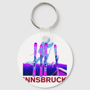 Innsbruck skiën & snowboarden retro 90s sleutelhanger