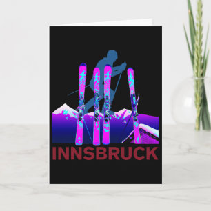 Innsbruck Skien En Snowboarden Retro 90er Innsbr Kaart