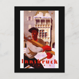 "Innsbruck" Vintage Travel Poster Briefkaart