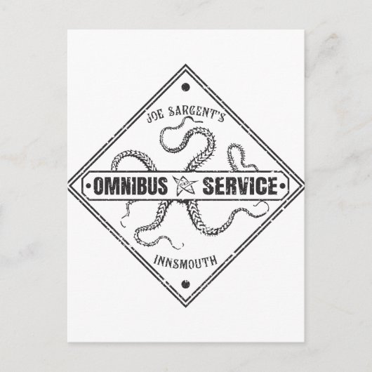 Innsmouth Bus Service Joe Sargent Briefkaart (Voorkant)