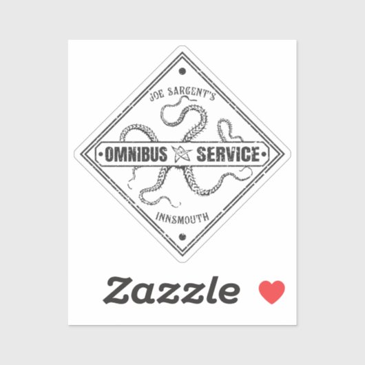Innsmouth Bus Service Joe Sargent Sticker (Vel)