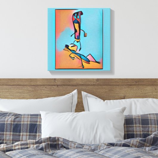 Innuendo Paste Canvas Afdruk (Insitu (Slaapkamer))