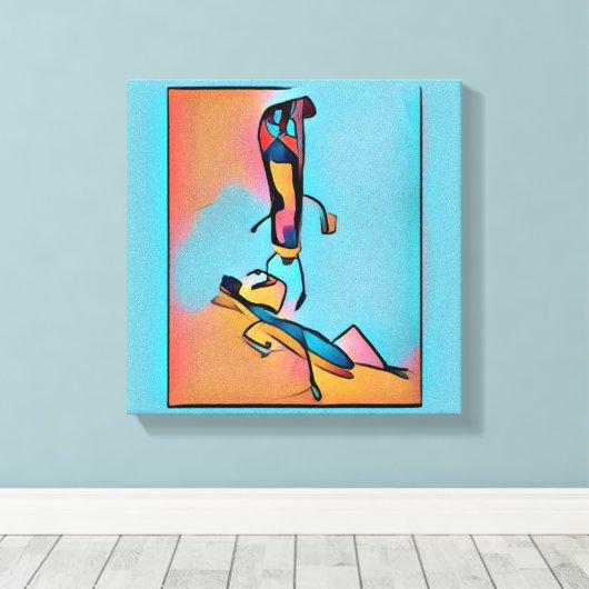 Innuendo Paste Canvas Afdruk (Insitu (Houten vloer))