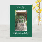 Inoubliable, Carte d'anniversaire de fille (Fleur jaune)