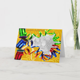 Inpakken van de cadeaus feestdagen kaart