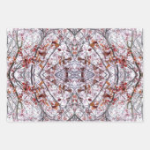 Inpakpapier: Collaged Cherry Blossom Design Inpakpapier Vel (Voorkant)