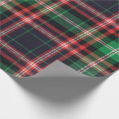 Inpakpapier Kerstvakantie Groen Rood Plaid (Hoek)