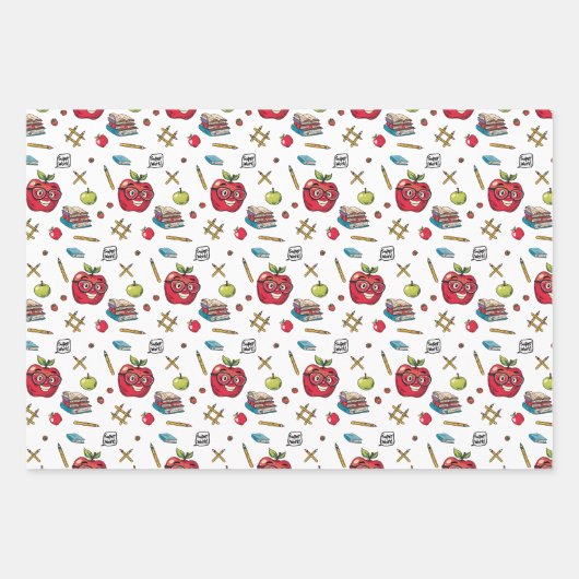 inpakpapier met schoolthema (Voorkant)