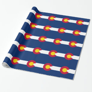 Inpakpapier met vlag van Colorado