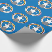Inpakpapier met Vlag van Noordelijke Marianen (Hoek)