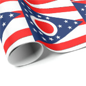 Inpakpapier met vlag van Ohio (Rol Hoek)