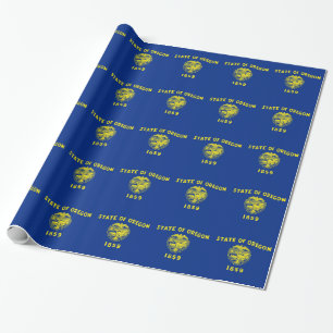 Inpakpapier met vlag van Oregon