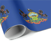 Inpakpapier met vlag van Pennsylvania (Rol Hoek)