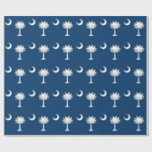 Inpakpapier met vlag van South Carolina (Vlak)
