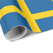 Inpakpapier met vlag van Zweden (Rol Hoek)