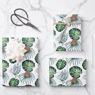 Inpakpapier - Monstera / Ananas Vel