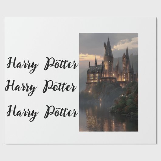 Inpakpapier plat vel Harry Potter (Vlak)