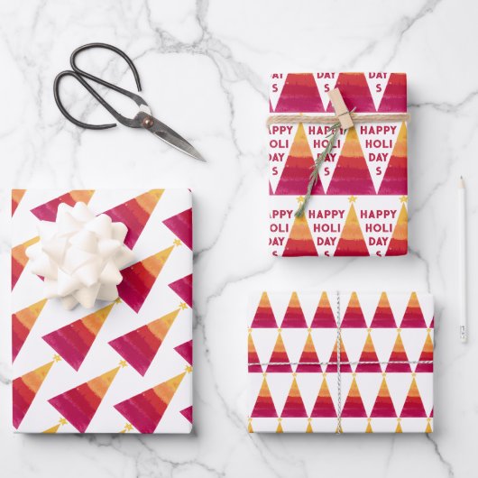 Inpakpapier plat vel set van 3 (Voorkant)