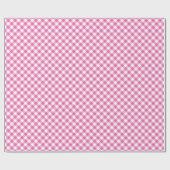 inpakpapier: roze, wit Check Gingham Cadeaupapier (Vlak)