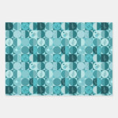 Inpakpapier set van 3 vellen geometrie design (Voorkant 3)