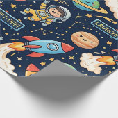 Inpakpapier Space Rocket Countdown (Hoek)