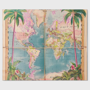 Inpakpapier - Vintage Atlas Inpakpapier